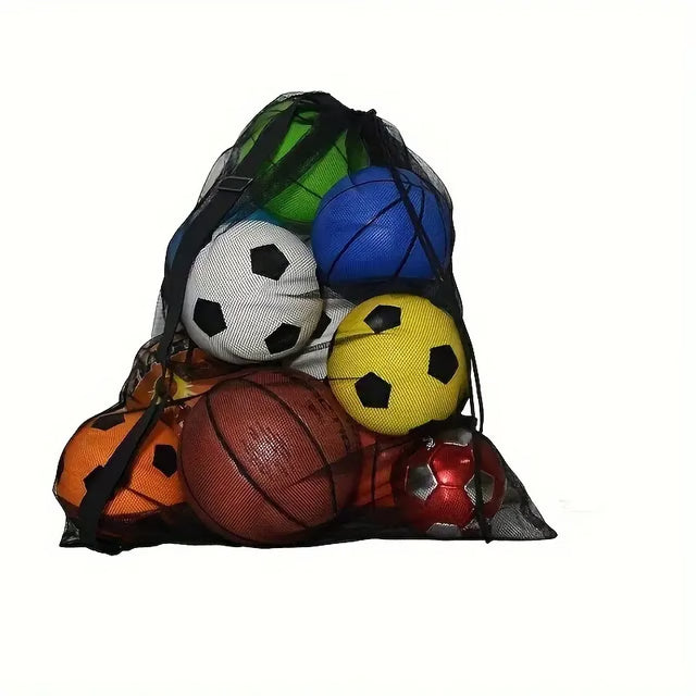 Portable Large Capacity Ball Storage Bag with Shoulder Strap for Basketball Football Sports Gear