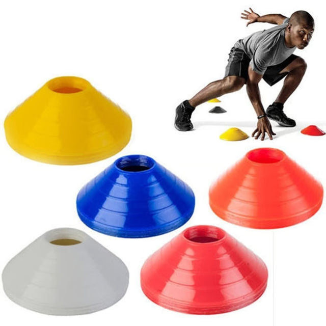 Soccer Training Marker Agility Disc Cone, Colorful Football Training Equipment with Thickened Plastic Stand