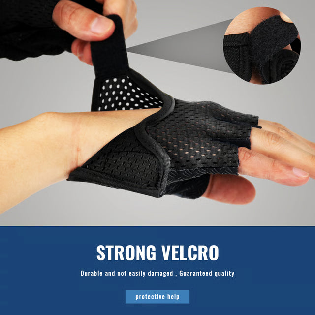 Womens Breathable Gym & Anti Slip Cycling Gloves Half Finger Workout & Breathable Gym Gloves