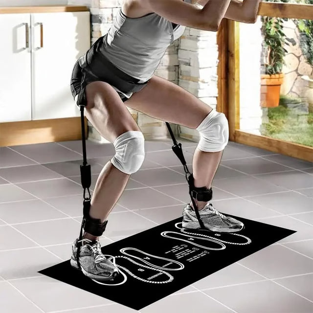 Fitness Squat Target Mat Exercise Posture Correction Rug for Home Gym Workout