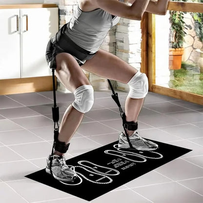 Fitness Squat Target Mat Exercise Posture Correction Rug for Home Gym Workout