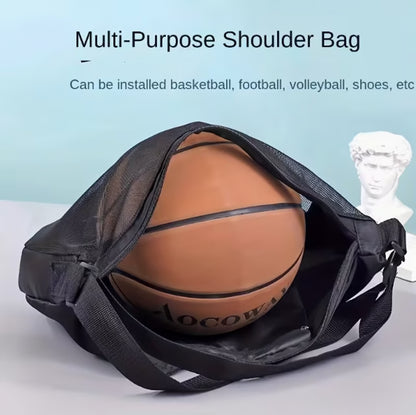 Portable Basketball Bag Crossbody Ball Storage Bag for Basketball, Soccer, Volleyball & Bowling