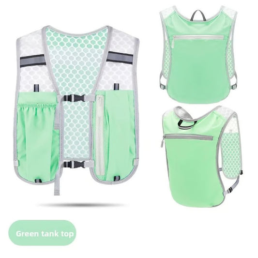 Reflective Night Running Backpack Lightweight Waterproof Running Vest