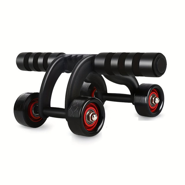 Abdominal Exercise Wheel – Four Wheels for Stability – Home Gym Fitness Equipment, Core Strengthening and Abs Toning