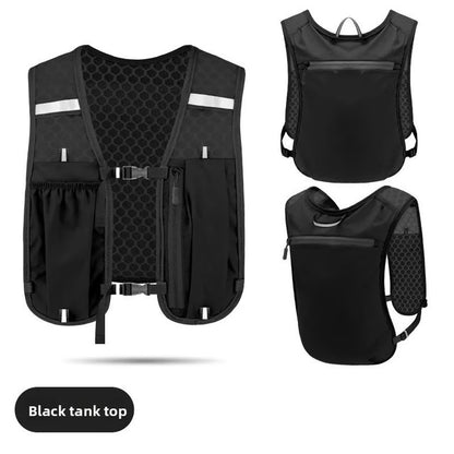 Reflective Night Running Backpack Lightweight Waterproof Running Vest