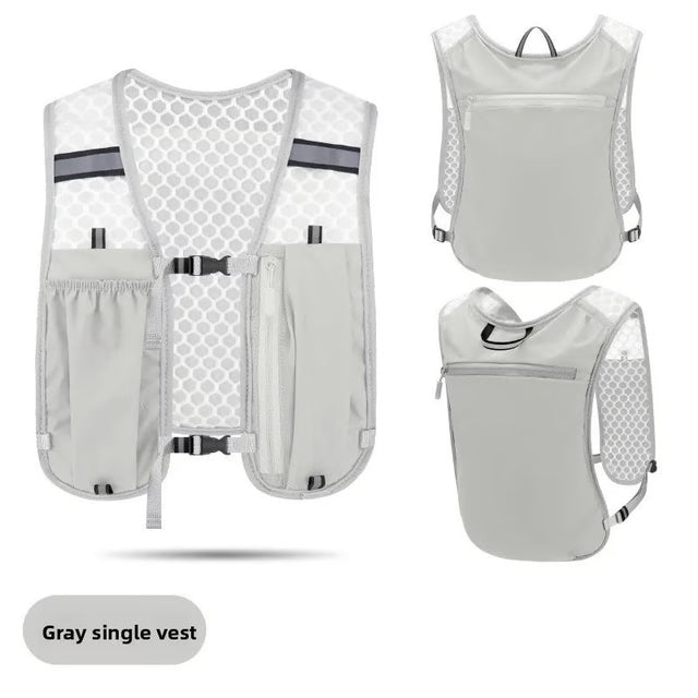 Reflective Night Running Backpack Lightweight Waterproof Running Vest