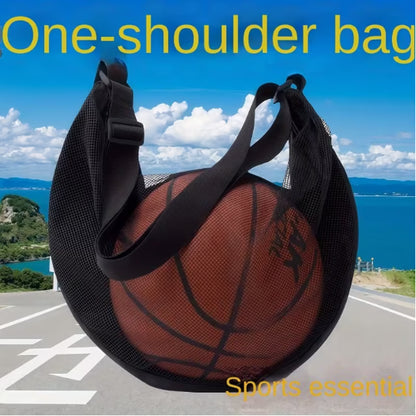 Portable Basketball Bag Crossbody Ball Storage Bag for Basketball, Soccer, Volleyball & Bowling