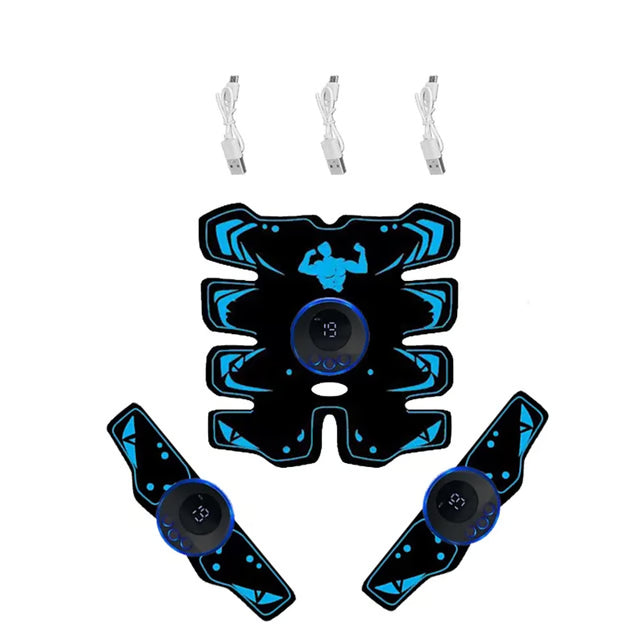 Abdominal Training Electric Body Slim Muscle Stimulator with USB Rechargeable Wireless Device