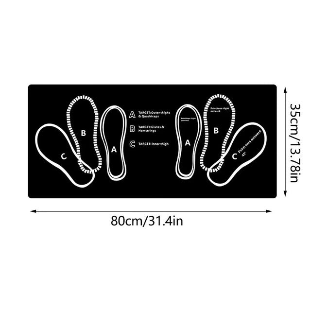 Fitness Squat Target Mat Exercise Posture Correction Rug for Home Gym Workout