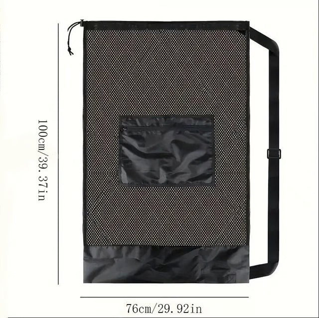 Portable Large Capacity Ball Storage Bag with Shoulder Strap for Basketball Football Sports Gear