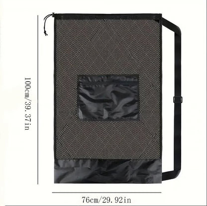 Portable Large Capacity Ball Storage Bag with Shoulder Strap for Basketball Football Sports Gear