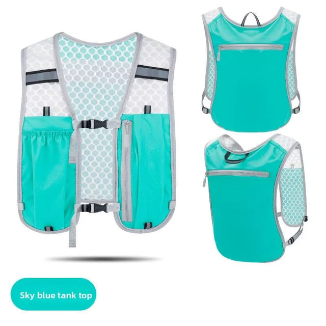 Reflective Night Running Backpack Lightweight Waterproof Running Vest