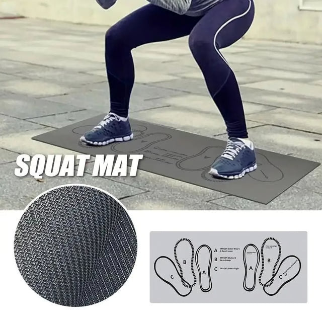 Fitness Squat Target Mat Exercise Posture Correction Rug for Home Gym Workout